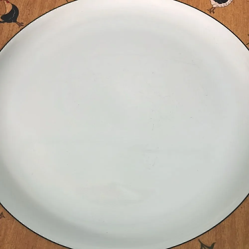 2 Country Quartet Chicken Rooster 12” Dinner Plates Warren Kimble Sakura Brandon